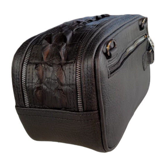 CROSSBODY Y NECESSER LOMO DE COCODRILO