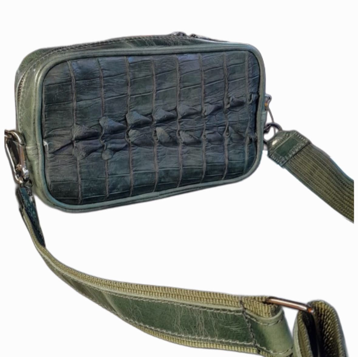 CROSSBODY Y NECESSER COCODRILO